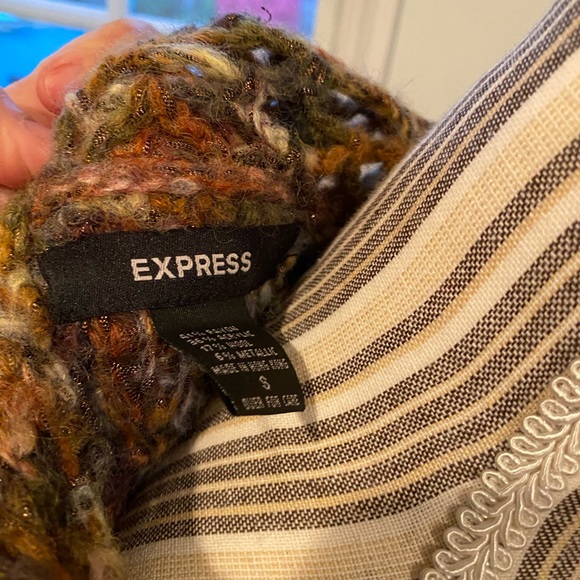 Express Bohemian Sweater Poncho - Picture 8 of 12